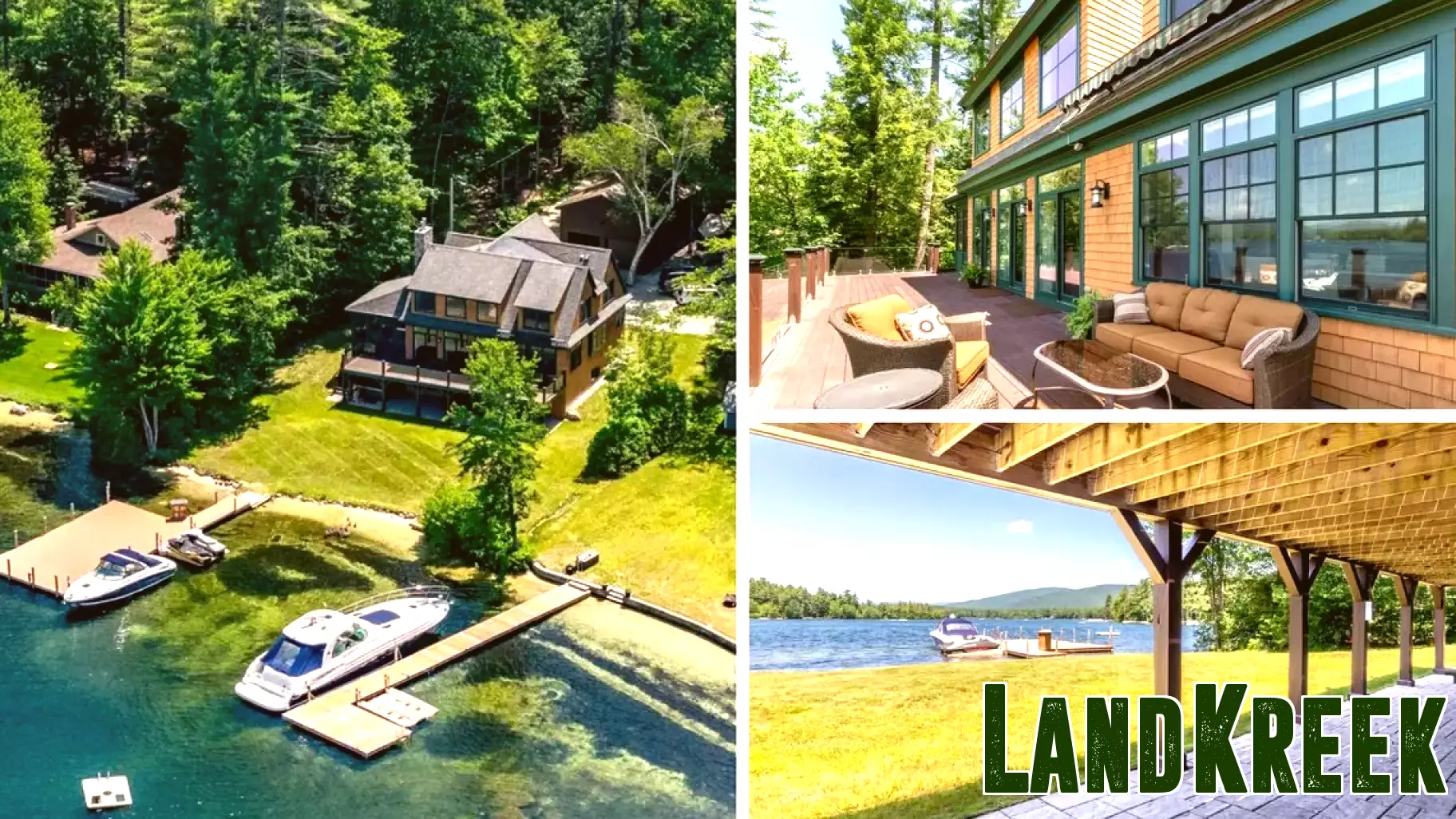 Stunning Lake House in New Hampshire Offers Private Beach Access