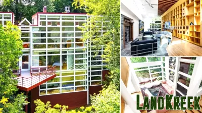 Architect's 'Upside-Down Wedding Cake' Home That Was Constructed on 'Unbuildable' Land Hits the Market for Very First Time