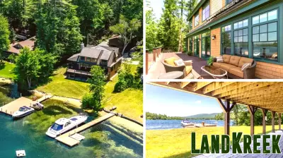 Stunning Lake House in New Hampshire Offers Private Beach Access